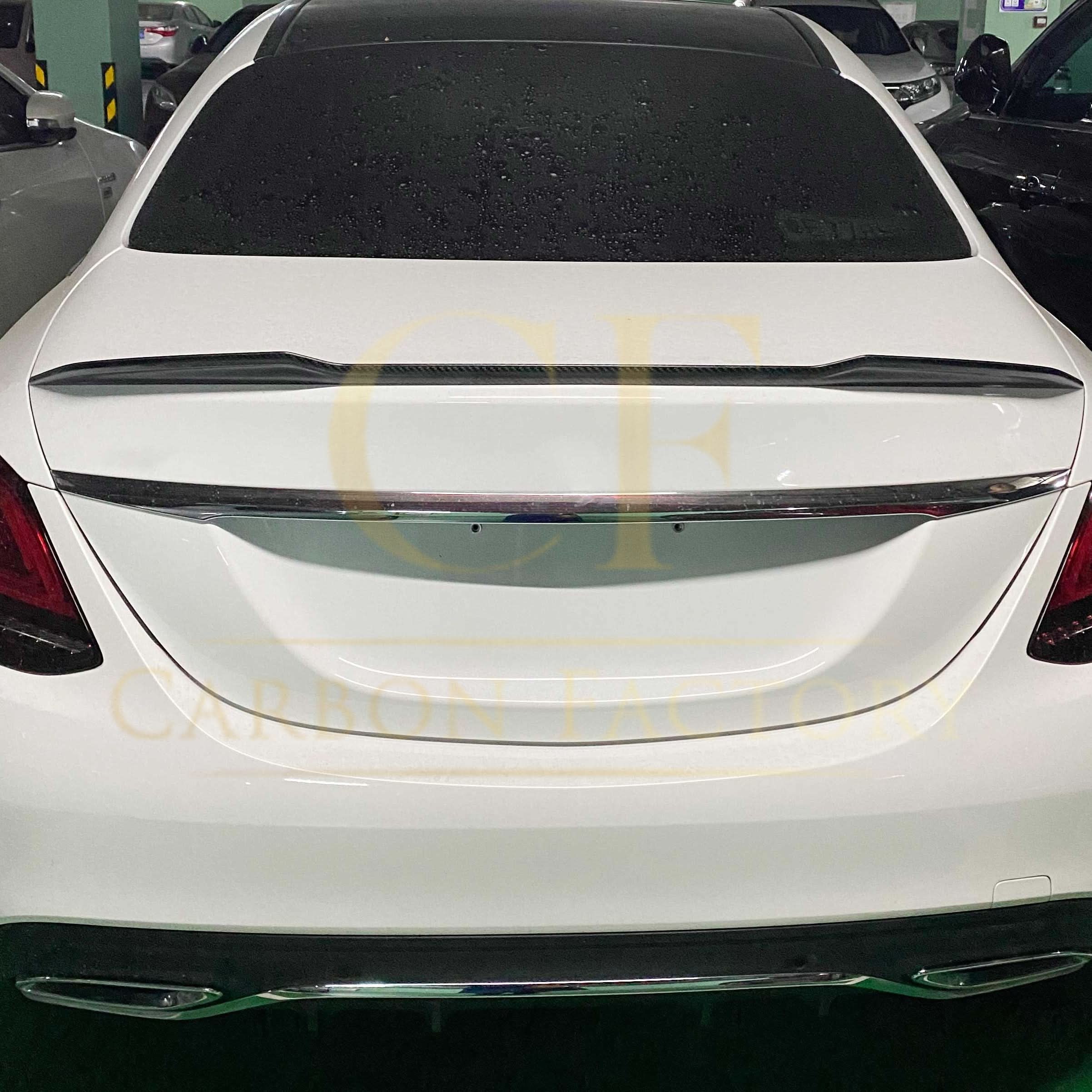 X Style Pre-Preg Carbon Fibre Boot Spoiler for Mercedes Benz W205 C Class 15-21