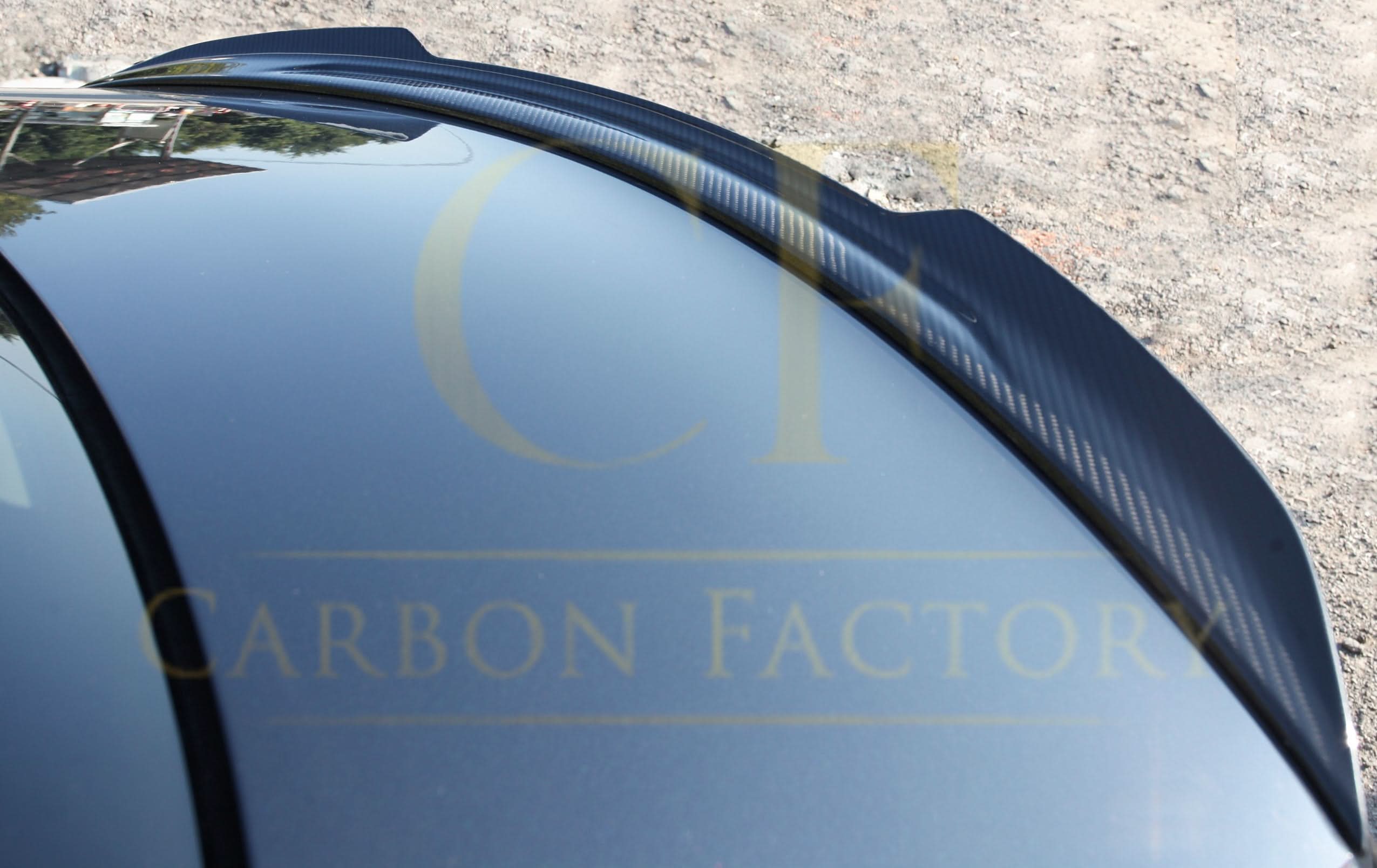 X Style Pre-Preg Carbon Fibre Boot Spoiler for Mercedes Benz W205 C Class 15-21