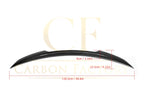 X Style Pre-Preg Carbon Fibre Boot Spoiler for Mercedes Benz W205 C Class 15-21