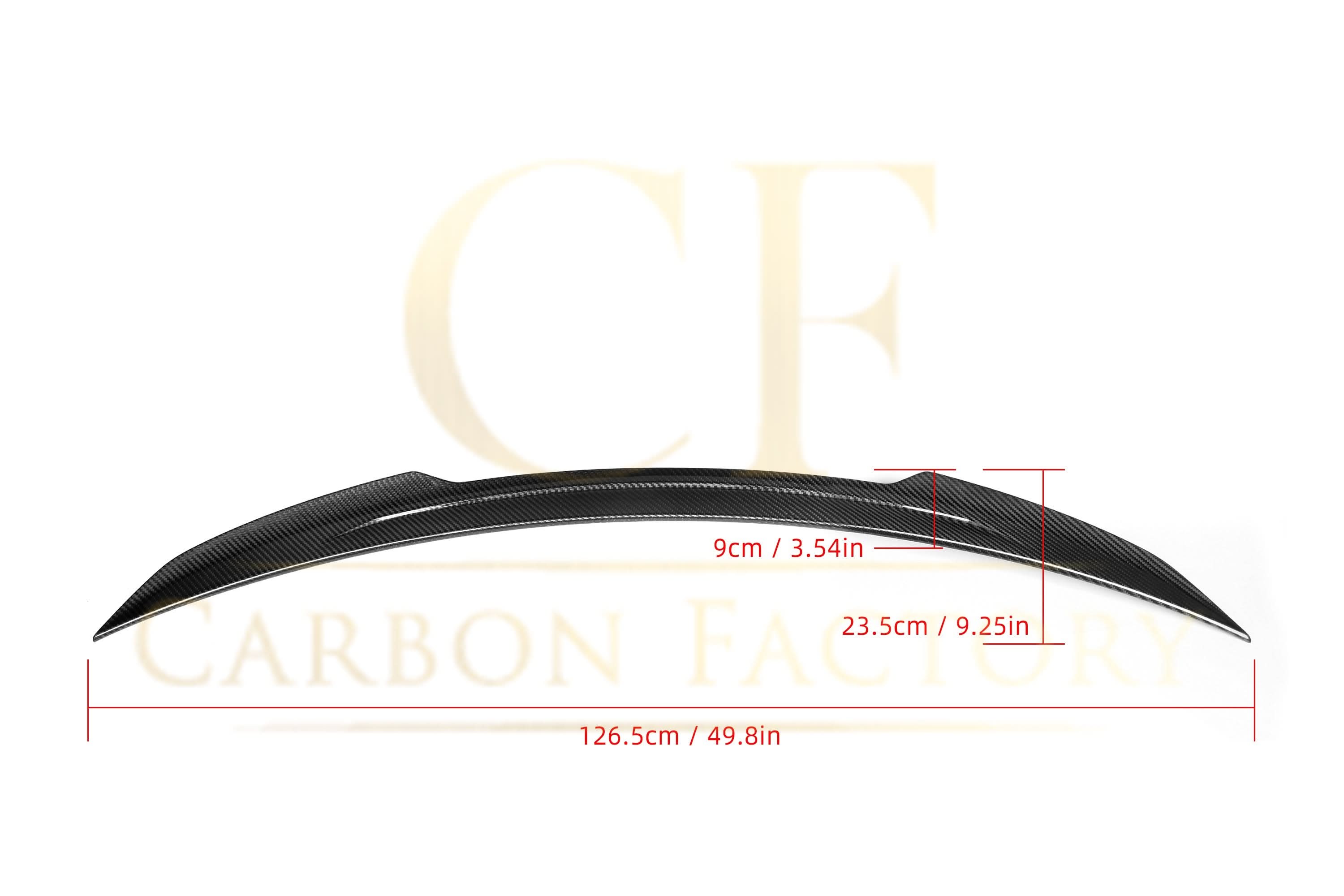 X Style Pre-Preg Carbon Fibre Boot Spoiler for Mercedes Benz W205 C Class 15-21