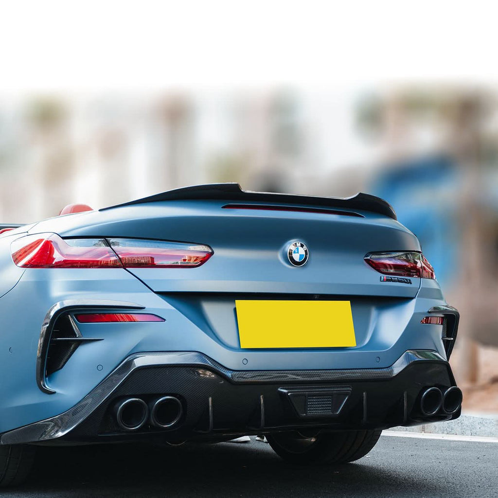 AC Style Pre-Preg Carbon Fibre Boot Spoiler for BMW G14 8 Series F91 M8 Convertible 18-Present