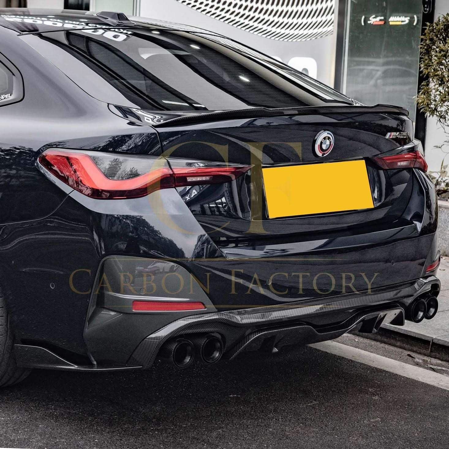 CF Style Pre-Preg Carbon Fibre Boot Spoiler for BMW G26 4 Series Gran Coupe i4 20-25