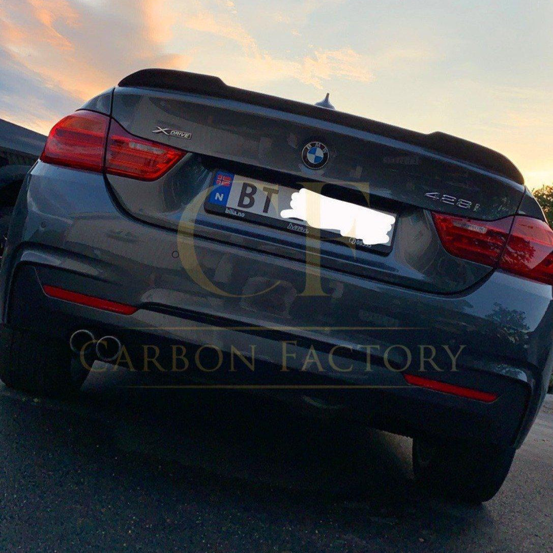 CS Style Pre-preg Carbon Fibre Boot Spoiler for BMW 4 Series F36 Gran Coupe 14-20