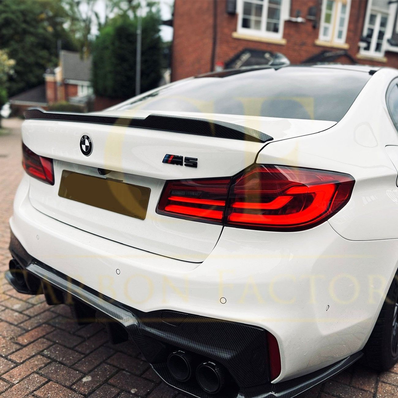 CS Style Pre-Preg Carbon Fibre Boot Spoiler for BMW 5 Series G30 F90 M5 17-23
