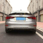 DA Style Pre-Preg Carbon Fibre Boot Spoiler for Audi A3 S3 RS3 Saloon 13-20