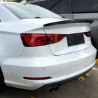 DS Style Pre-Preg Carbon Fibre Boot Spoiler for Audi A3 S3 RS3 Saloon 13-20