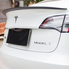 OEM Style Pre-Preg Matt Carbon Fibre Boot Spoiler for Tesla Model 3 16-23