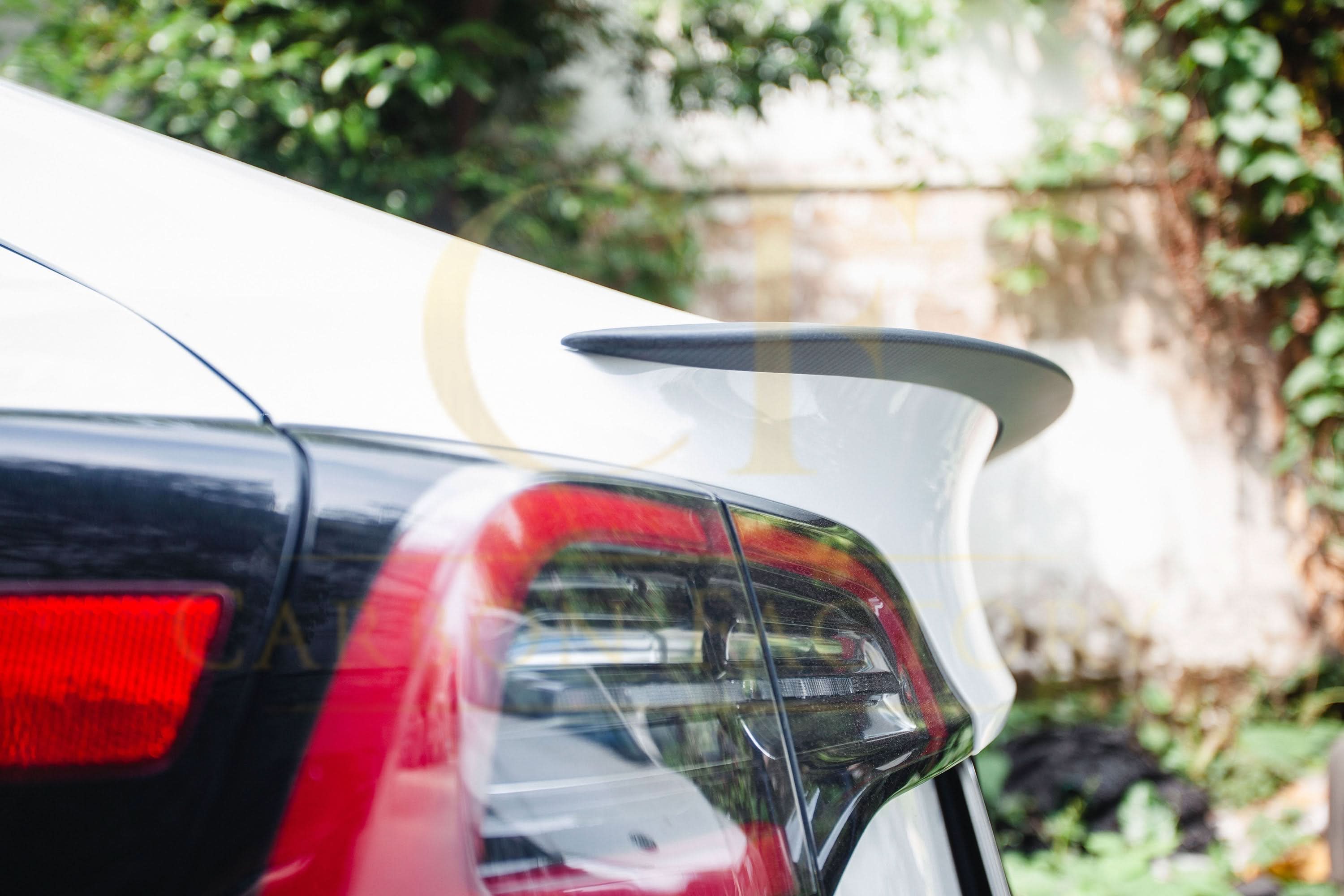 OEM Style Pre-Preg Matt Carbon Fibre Boot Spoiler for Tesla Model 3 16-23