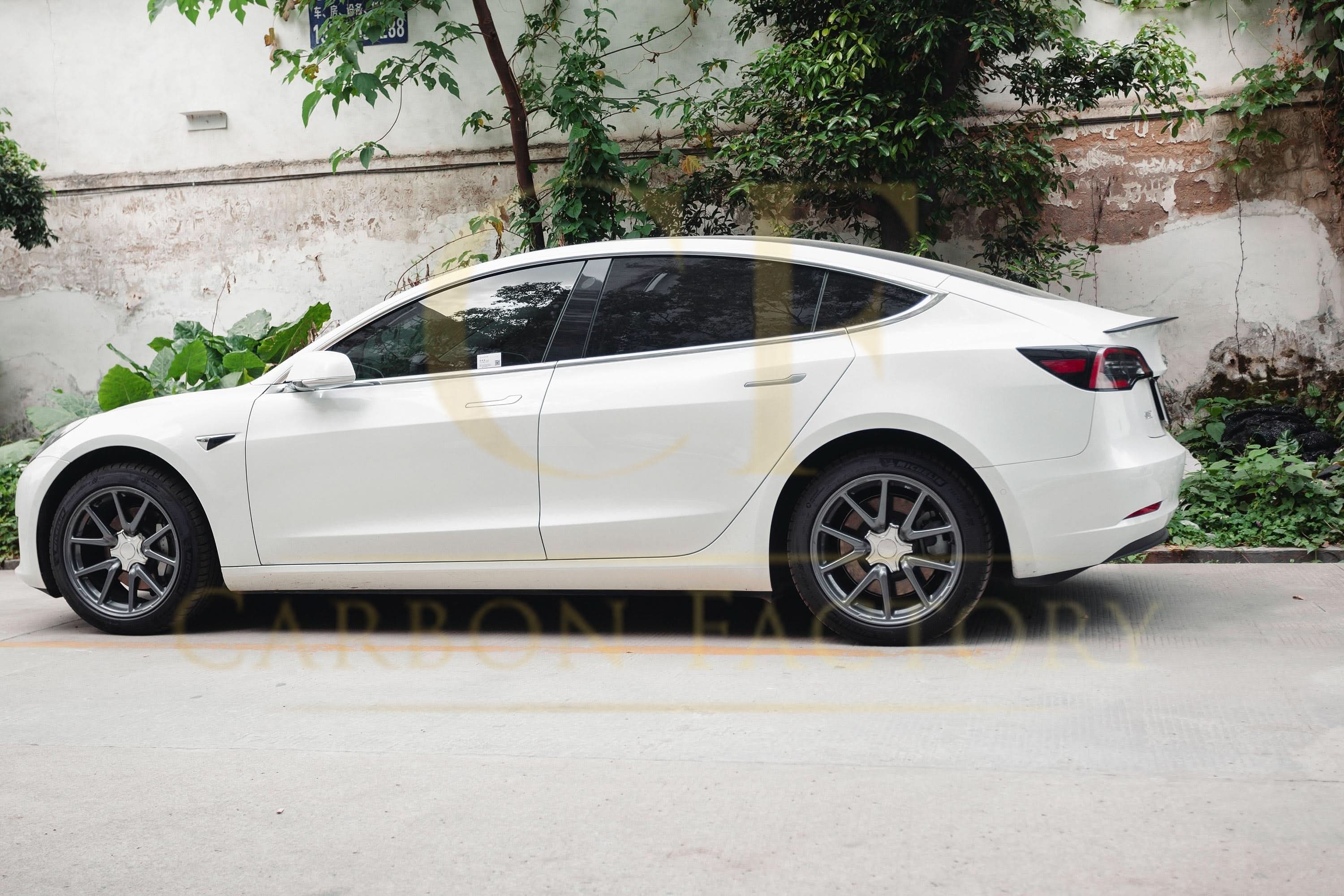 OEM Style Pre-Preg Matt Carbon Fibre Boot Spoiler for Tesla Model 3 16-23