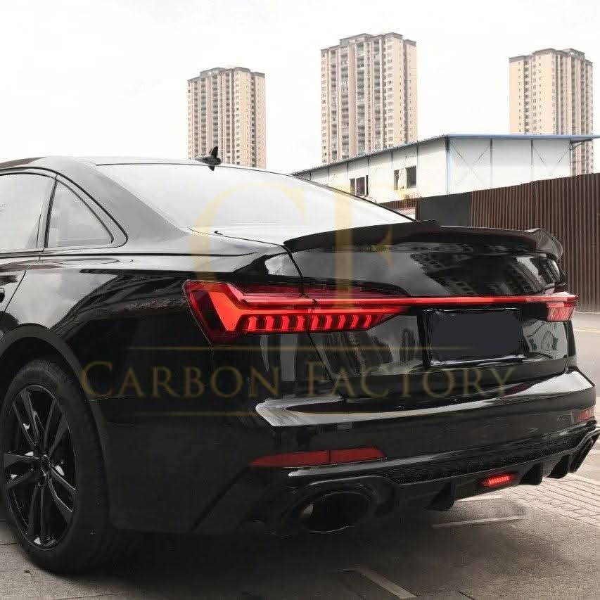 V Style Pre-Preg Carbon Fibre Boot Spoiler for Audi C8 A6 S6 19-24