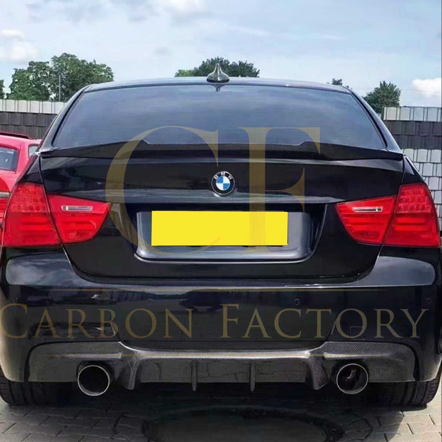 V Style Pre-Preg Carbon Fibre Boot Spoiler for BMW 3 Series E90 Saloon inc M3 07-13