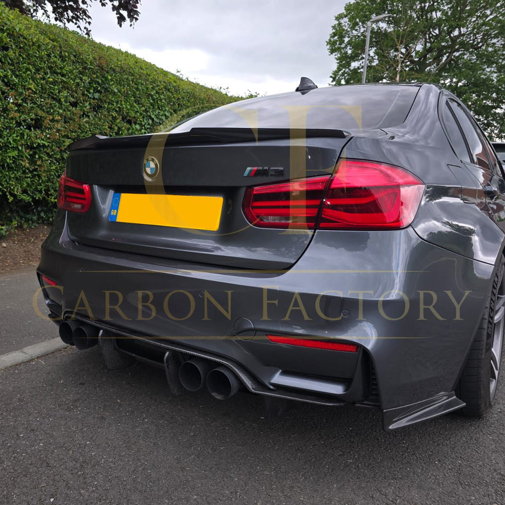V Style Pre-Preg Carbon Fibre Boot Spoiler for BMW 3 Series F30 F80 Saloon inc M3 13-18