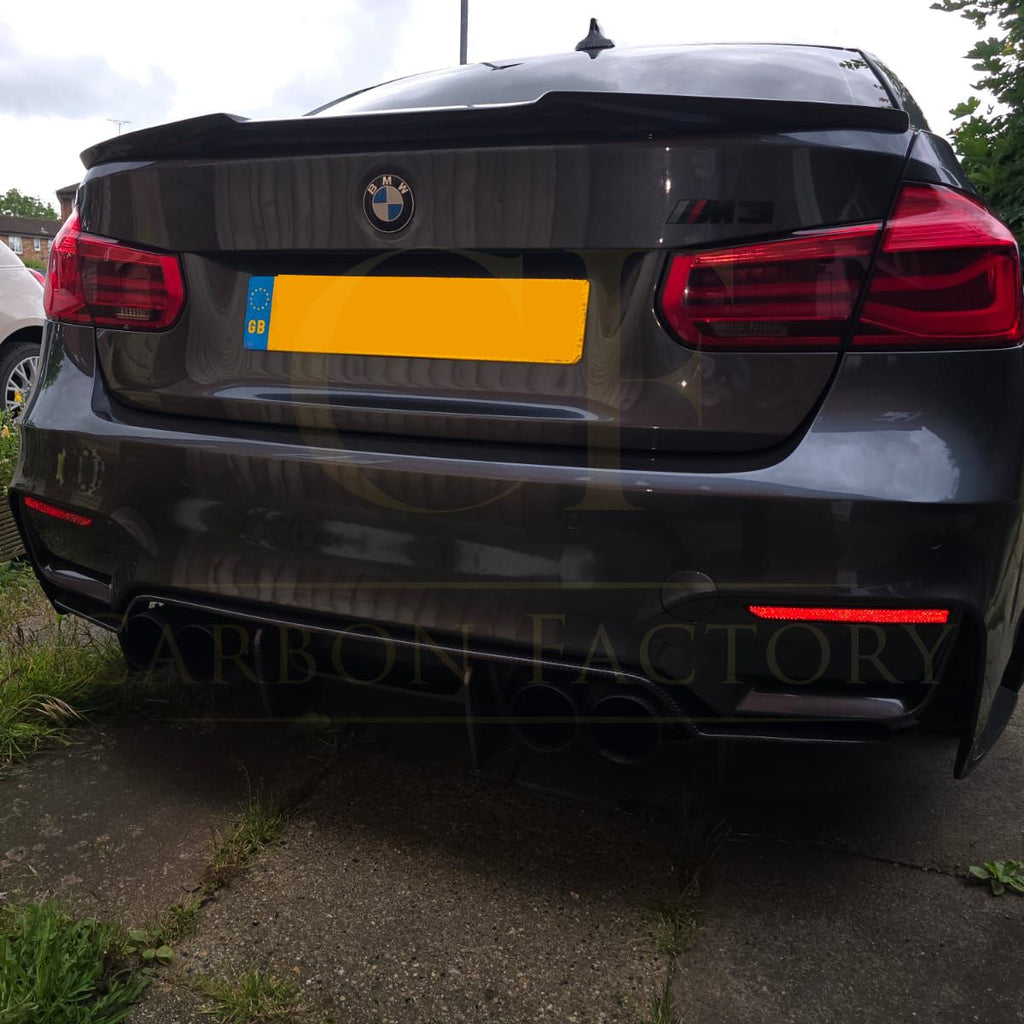 V Style Pre-Preg Carbon Fibre Boot Spoiler for BMW 3 Series F30 F80 Saloon inc M3 13-18