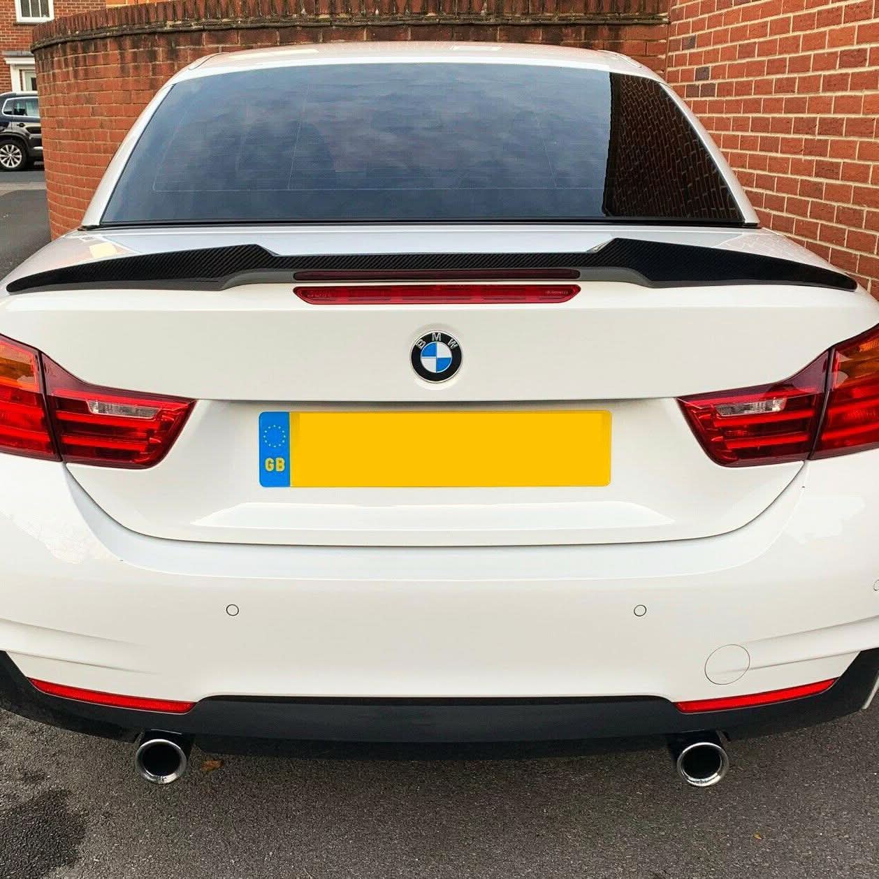 V Style Pre-Preg Carbon Fibre Boot Spoiler for BMW 4 Series F33 Convertible inc F83 M4 14-20