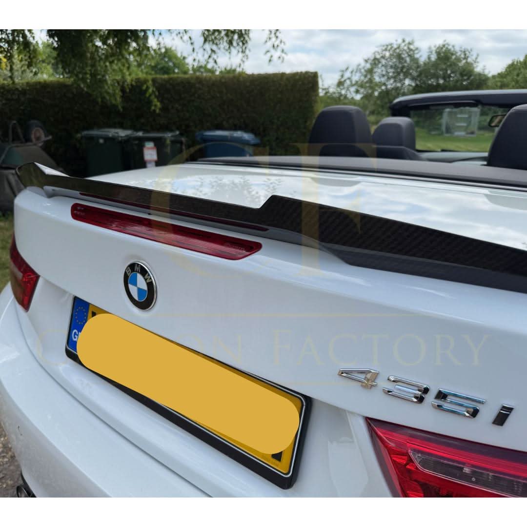 V Style Pre-Preg Carbon Fibre Boot Spoiler for BMW 4 Series F33 Convertible inc F83 M4 14-20