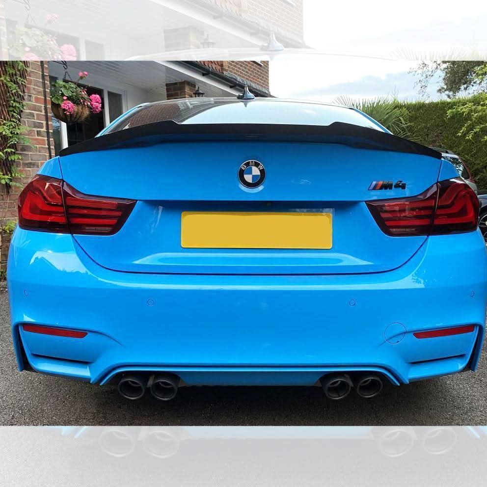 V Style Pre-Preg Carbon Fibre Boot Spoiler for BMW F82 M4 Coupe 14-20