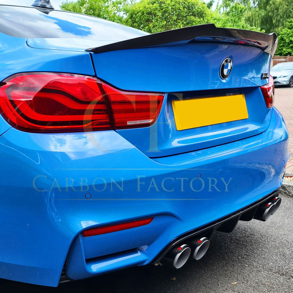 V Style Pre-Preg Carbon Fibre Boot Spoiler for BMW F82 M4 Coupe 14-20