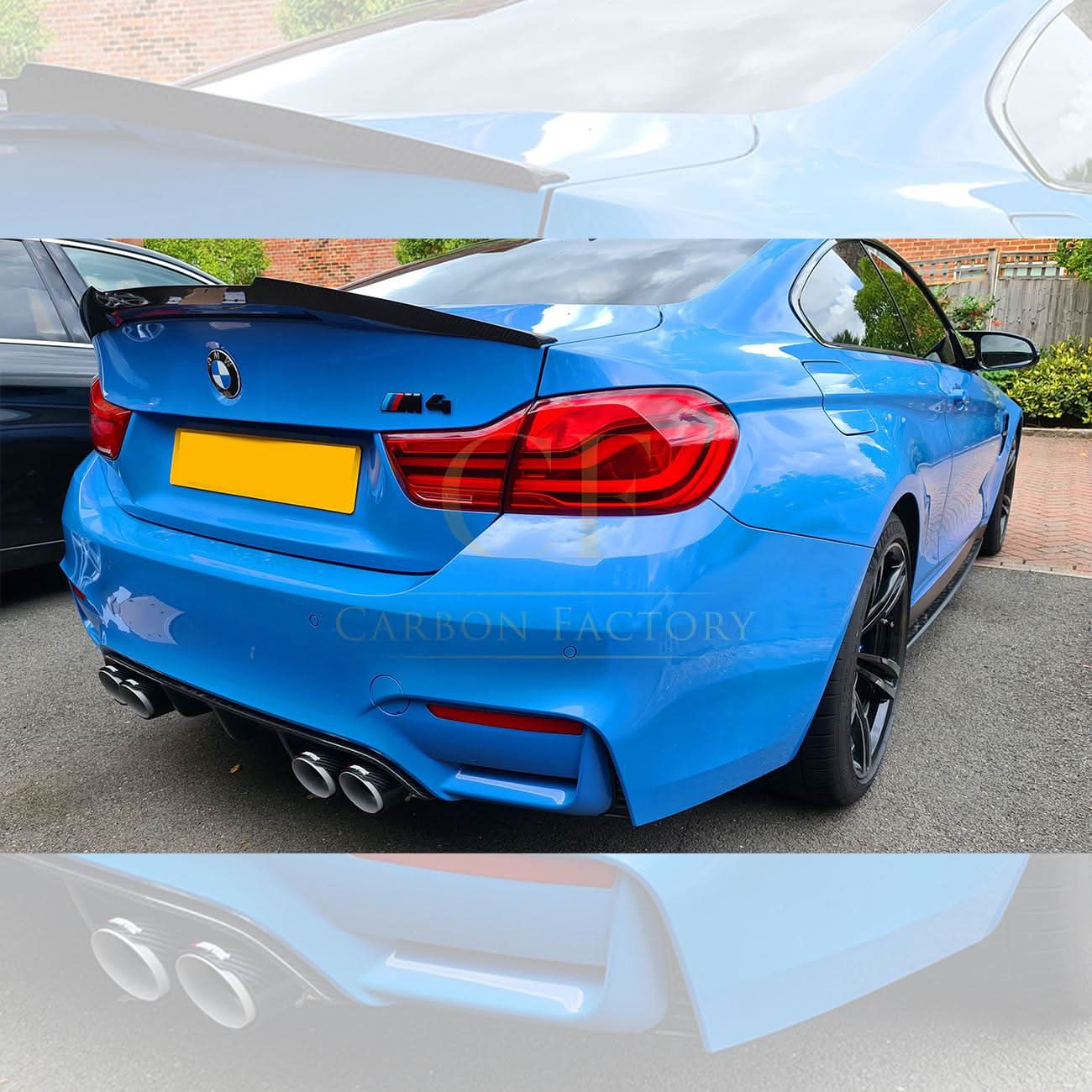 V Style Pre-Preg Carbon Fibre Boot Spoiler for BMW F82 M4 Coupe 14-20