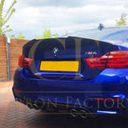 V Style Pre-Preg Carbon Fibre Boot Spoiler for BMW F82 M4 Coupe 14-20