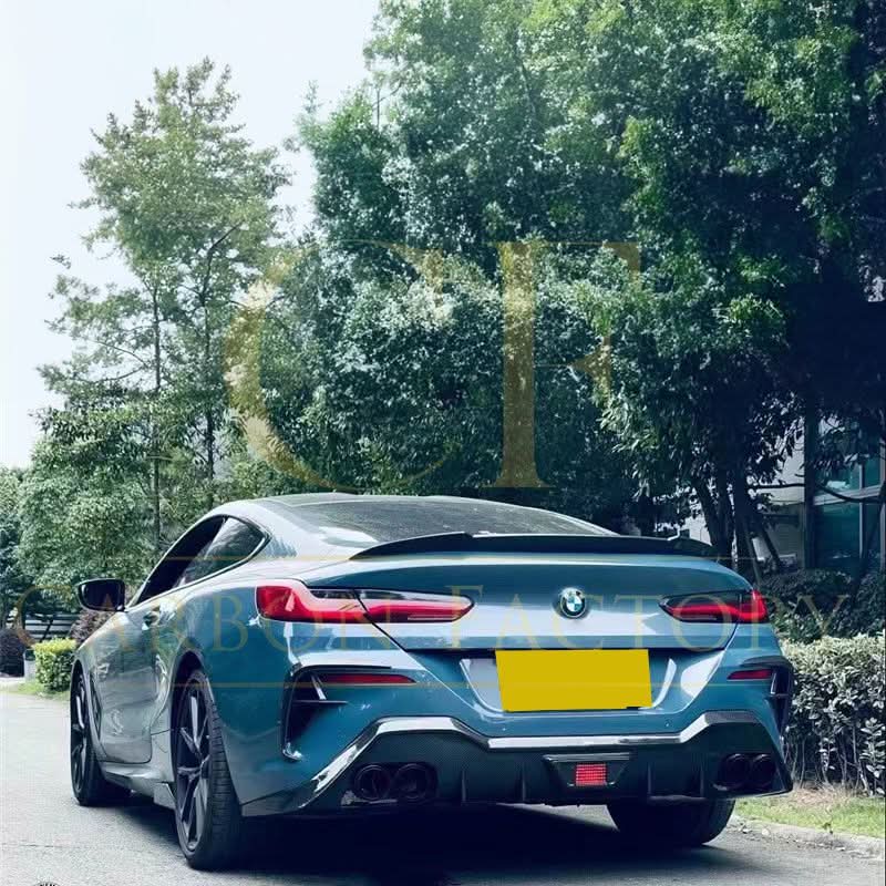 V Style Pre-Preg Carbon Fibre Boot Spoiler for BMW G15 8 Series F92 M8 2 Door Coupe 18-Present