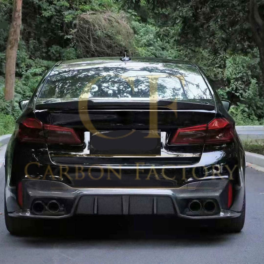 V Style Pre-Preg Carbon Fibre Boot Spoiler for BMW G30 5 Series F90 M5 17-23
