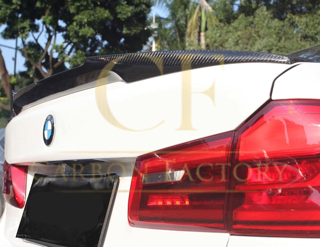 V Style Pre-Preg Carbon Fibre Boot Spoiler for BMW G30 5 Series F90 M5 17-23