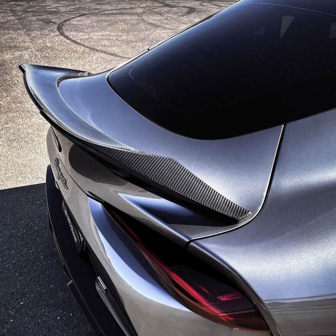 V Style Pre-Preg Carbon Fibre Rear Spoiler for Toyota A90 Supra 19-Present