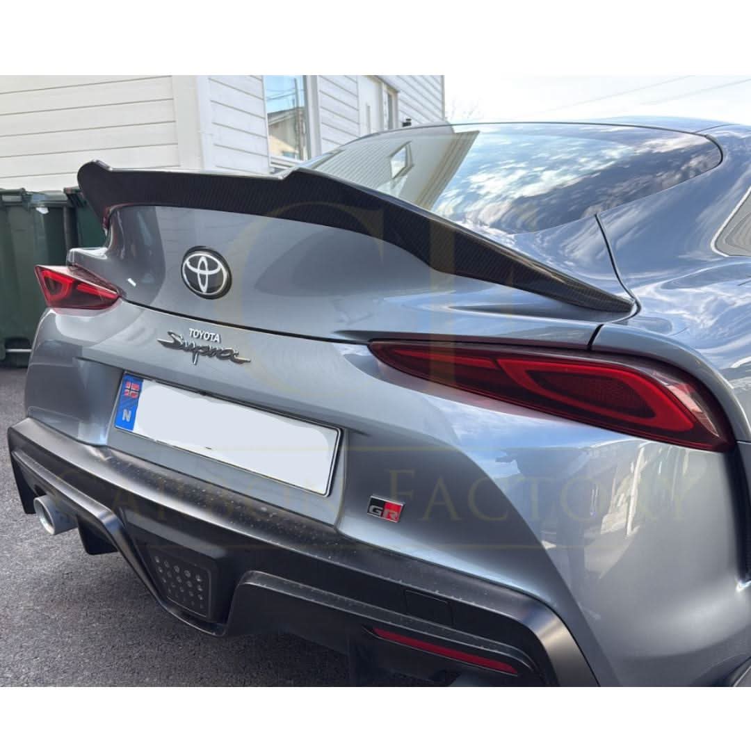 V Style Pre-Preg Carbon Fibre Rear Spoiler for Toyota A90 Supra 19-Present
