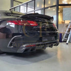 VS Style Pre-Preg Carbon Fibre Boot Spoiler for Mercedes Benz W222 S Class Coupe 14-20