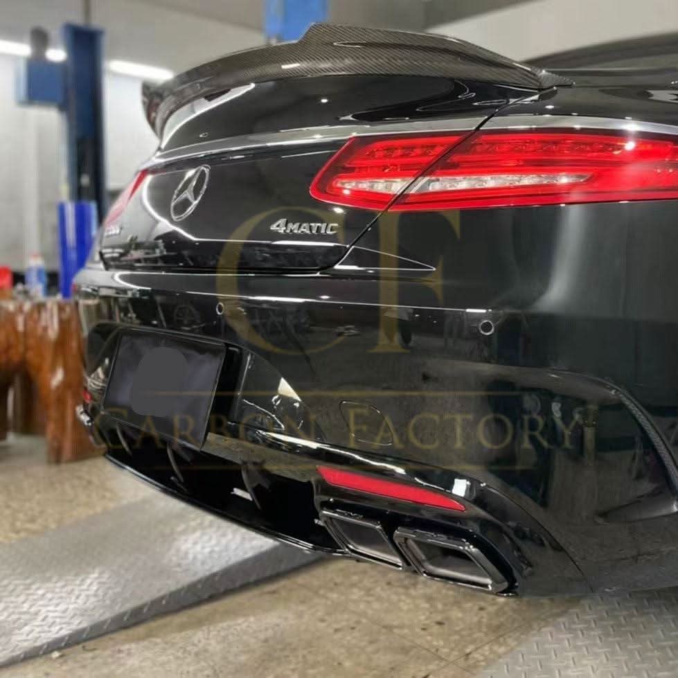 VS Style Pre-Preg Carbon Fibre Boot Spoiler for Mercedes Benz W222 S Class Coupe 14-20