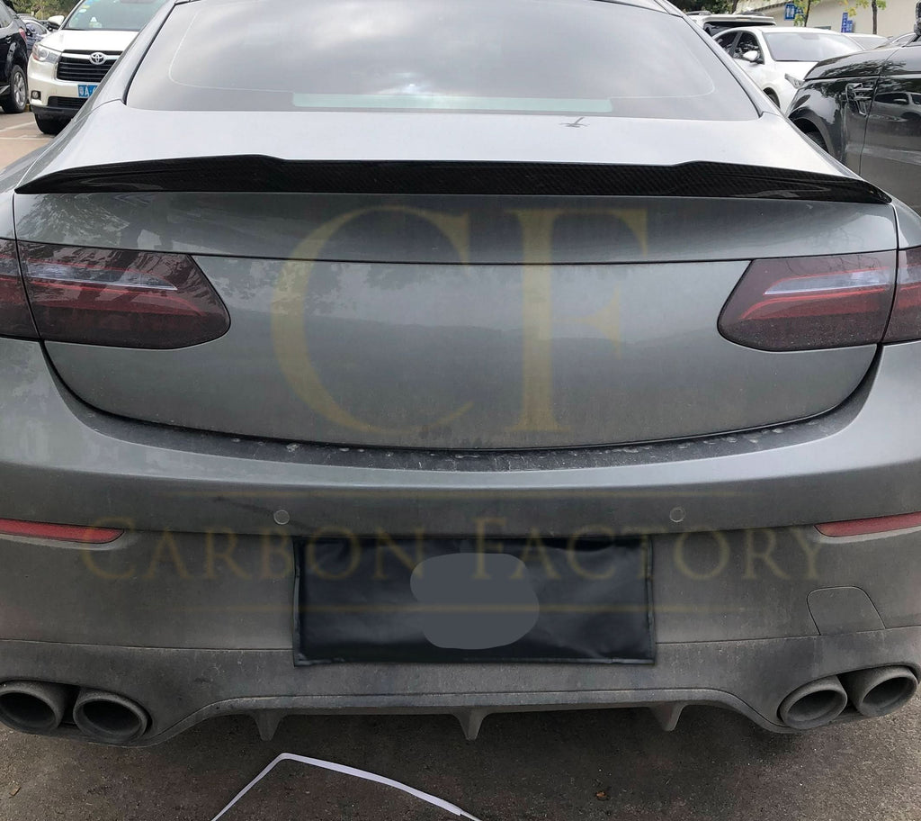X Style Pre-Preg Carbon Fibre Boot Spoiler for Mercedes Benz C238 E Class Coupe 16-23