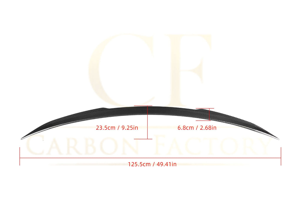 X Style Pre-Preg Carbon Fibre Boot Spoiler for Mercedes Benz C238 E Class Coupe 16-23