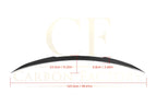 X Style Pre-Preg Carbon Fibre Boot Spoiler for Mercedes Benz C238 E Class Coupe 16-23