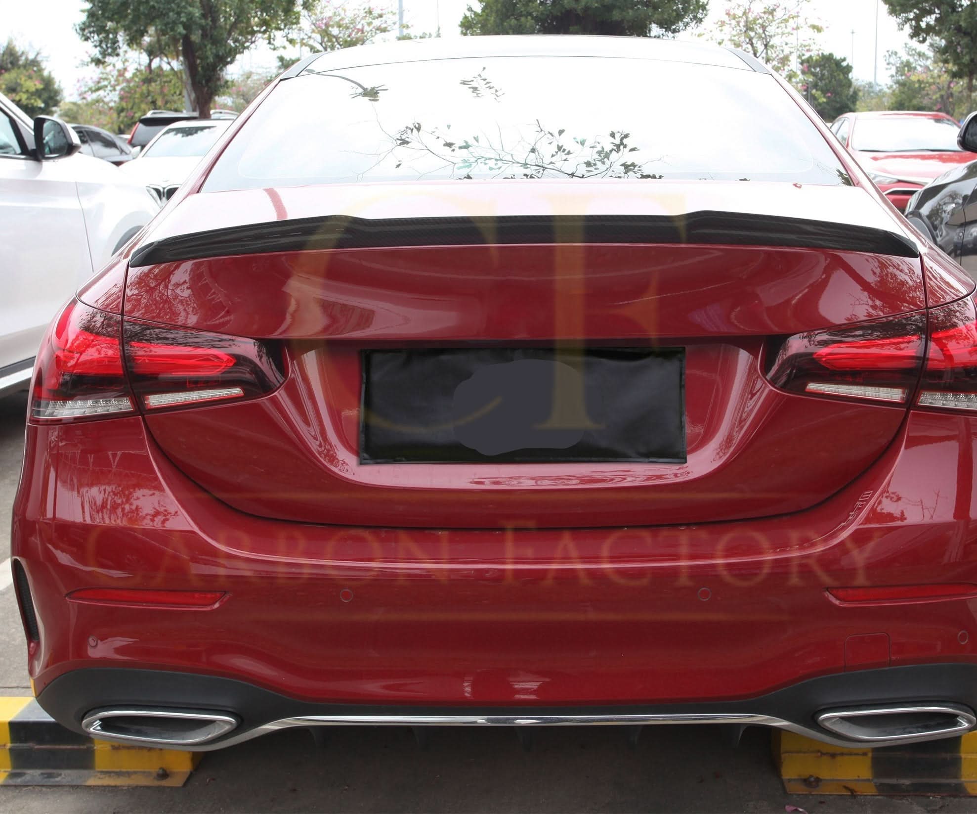 X Style Pre-Preg Carbon Fibre Boot Spoiler for Mercedes Benz W177 A Class Saloon 18-Present