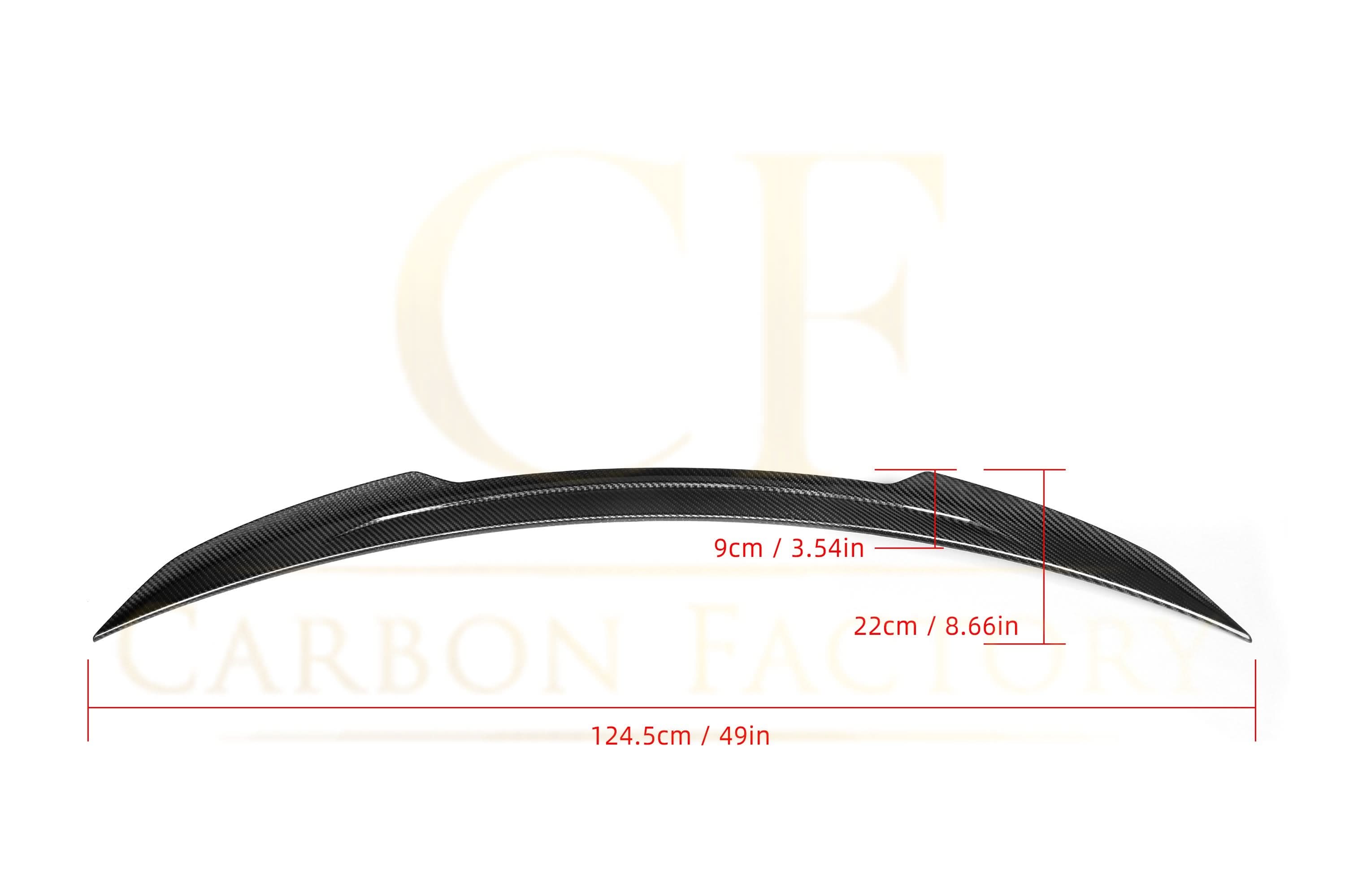 X Style Pre-Preg Carbon Fibre Boot Spoiler for Mercedes Benz W206 C Class Saloon 21-Present