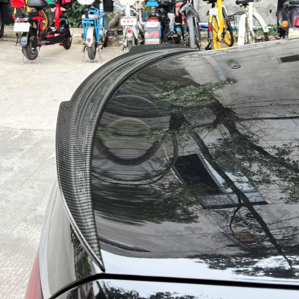 X Style Pre-Preg Carbon Fibre Boot Spoiler for Mercedes Benz W213 E Class Saloon 16-23