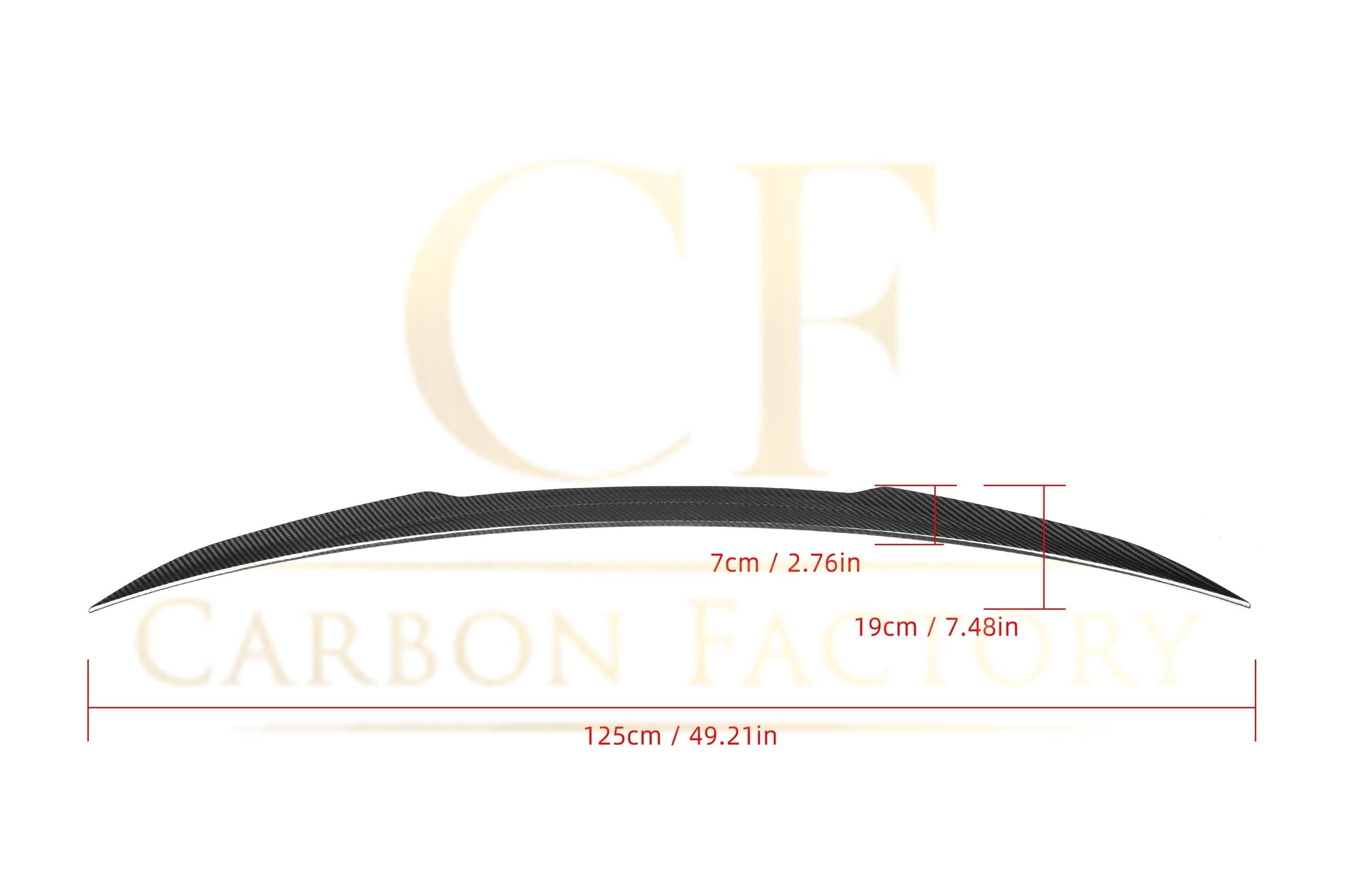 X Style Pre-Preg Carbon Fibre Boot Spoiler for Mercedes Benz W213 E Class Saloon 16-23