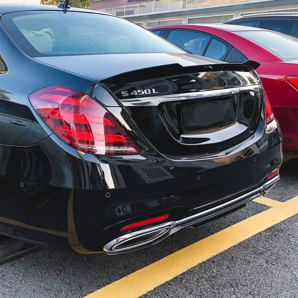 X Style Pre-Preg Carbon Fibre Boot Spoiler for Mercedes Benz W222 S Class Saloon 14-20