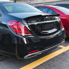 X Style Pre-Preg Carbon Fibre Boot Spoiler for Mercedes Benz W222 S Class Saloon 14-20