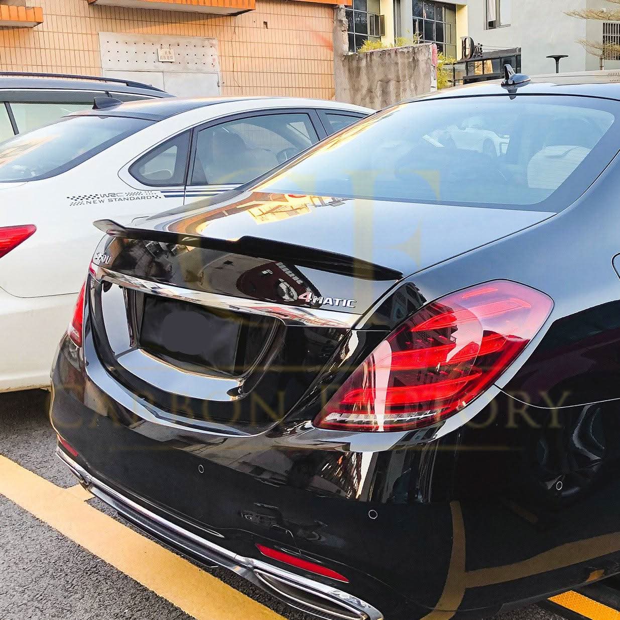 X Style Pre-Preg Carbon Fibre Boot Spoiler for Mercedes Benz W222 S Class Saloon 14-20