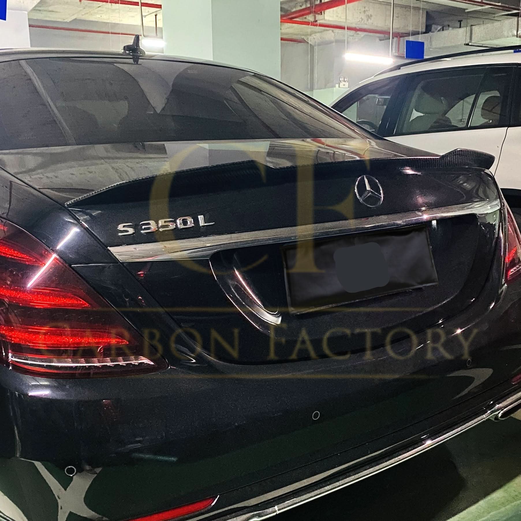 X Style Pre-Preg Carbon Fibre Boot Spoiler for Mercedes Benz W222 S Class Saloon 14-20