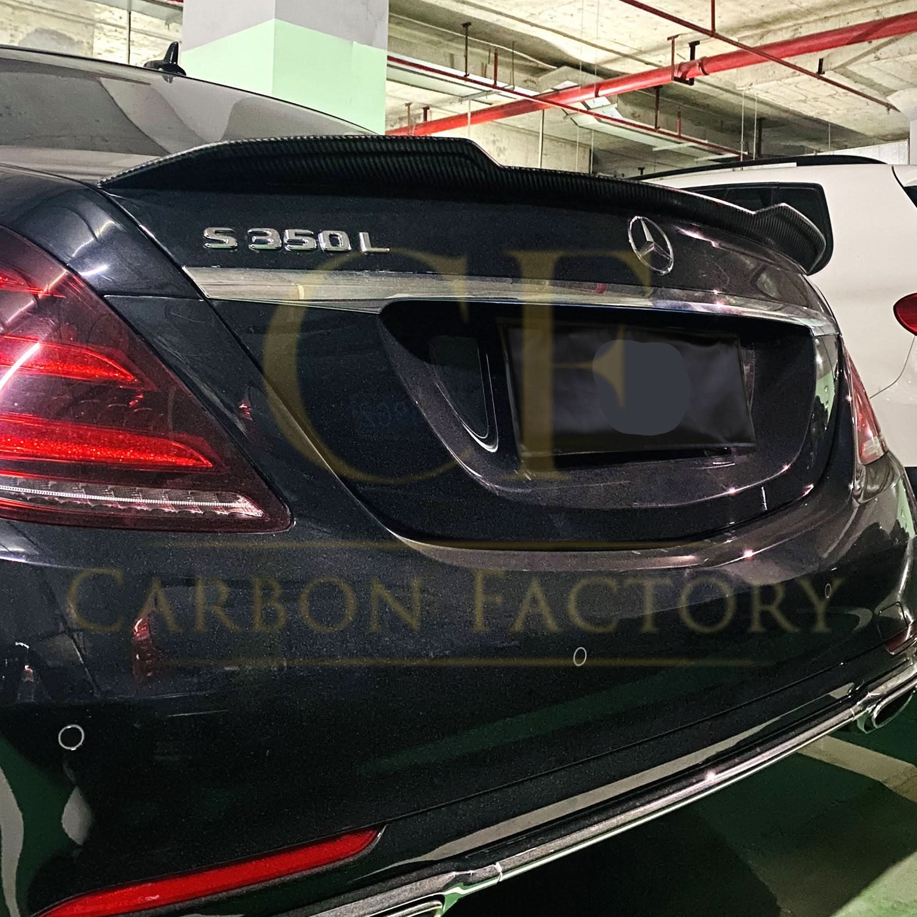X Style Pre-Preg Carbon Fibre Boot Spoiler for Mercedes Benz W222 S Class Saloon 14-20