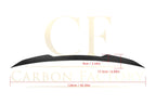 X Style Pre-Preg Carbon Fibre Boot Spoiler for Mercedes Benz W222 S Class Saloon 14-20