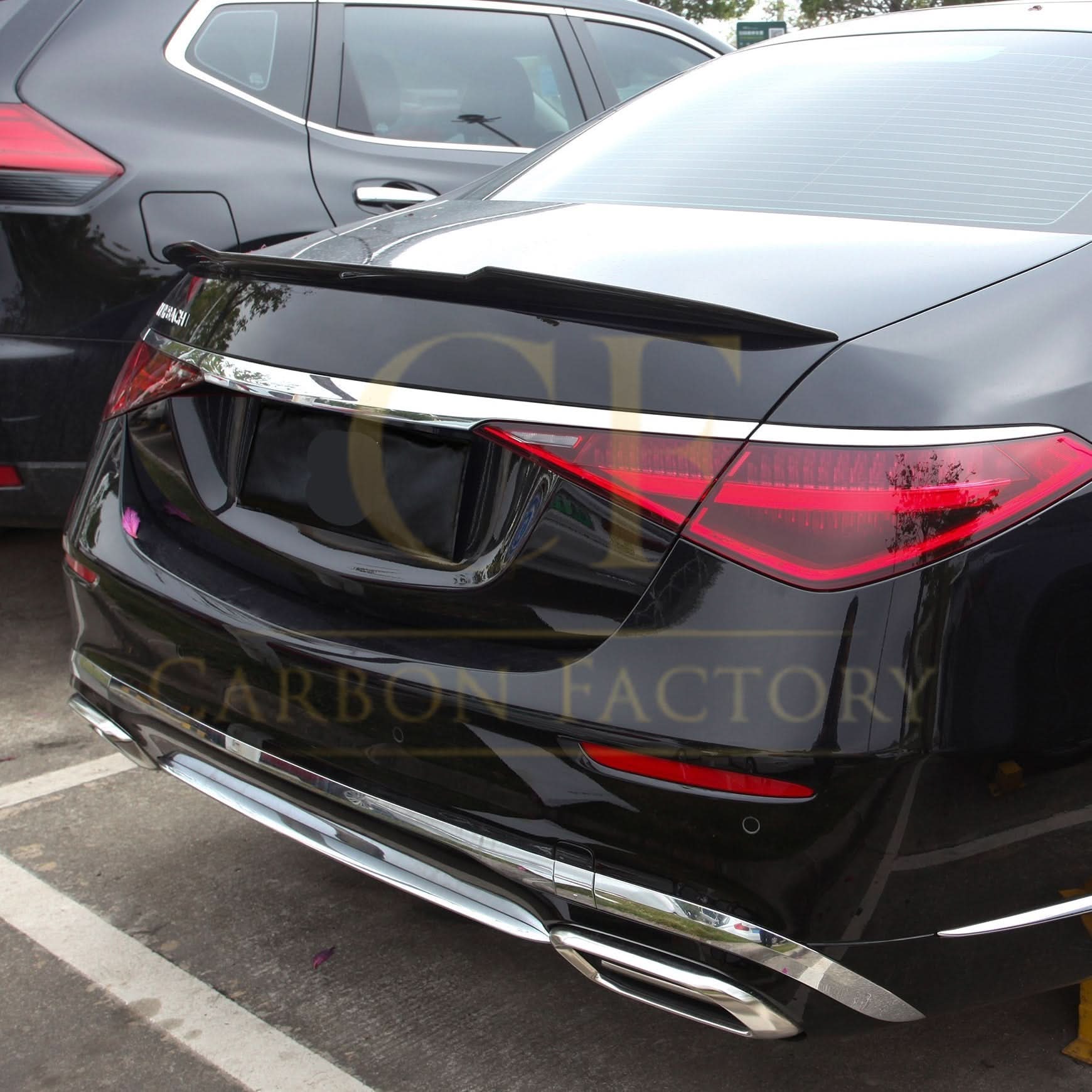 X Style Pre-Preg Carbon Fibre Boot Spoiler for Mercedes Benz W223 S Class Saloon 19-Present