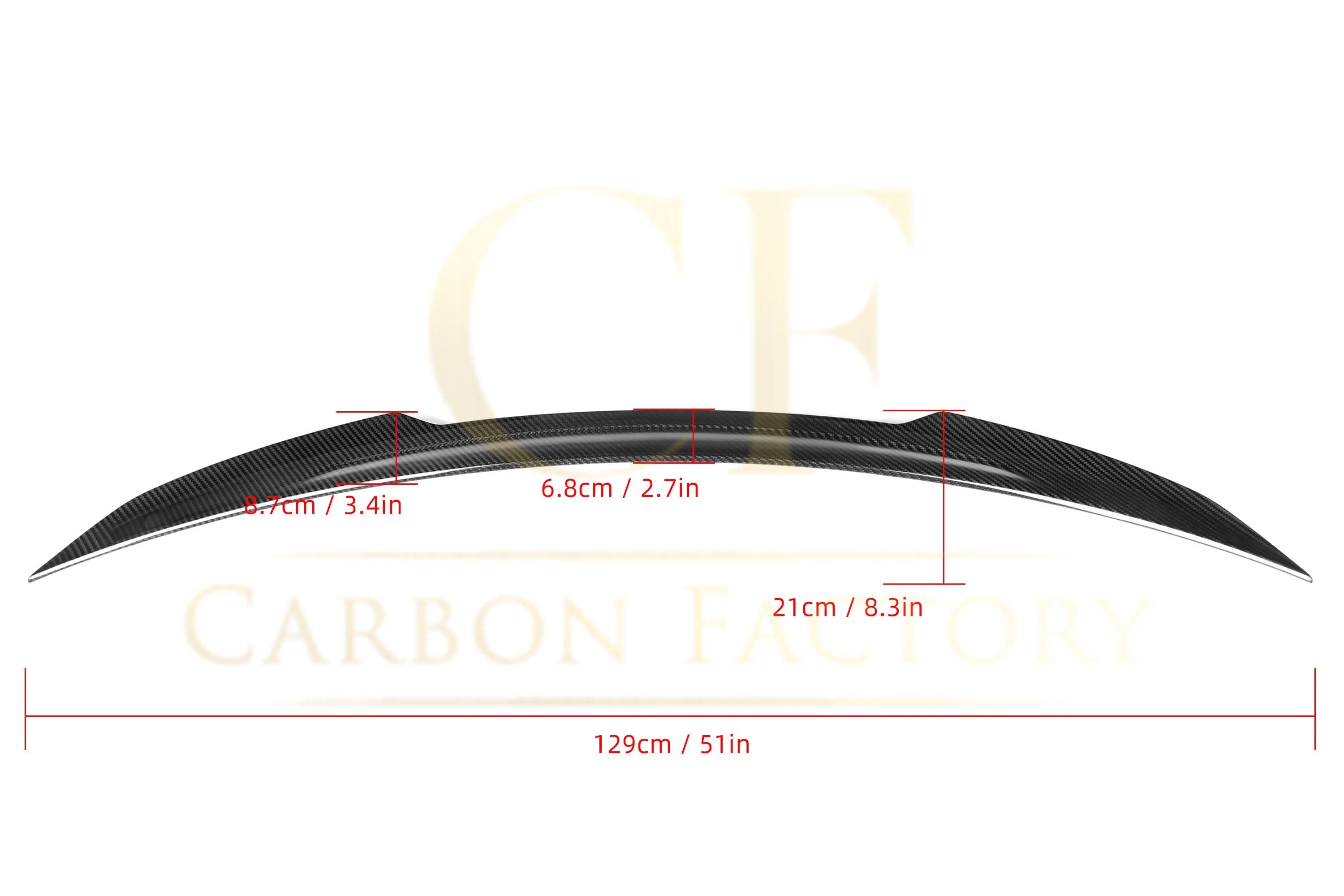X Style Pre-Preg Carbon Fibre Boot Spoiler for Mercedes Benz W223 S Class Saloon 19-Present