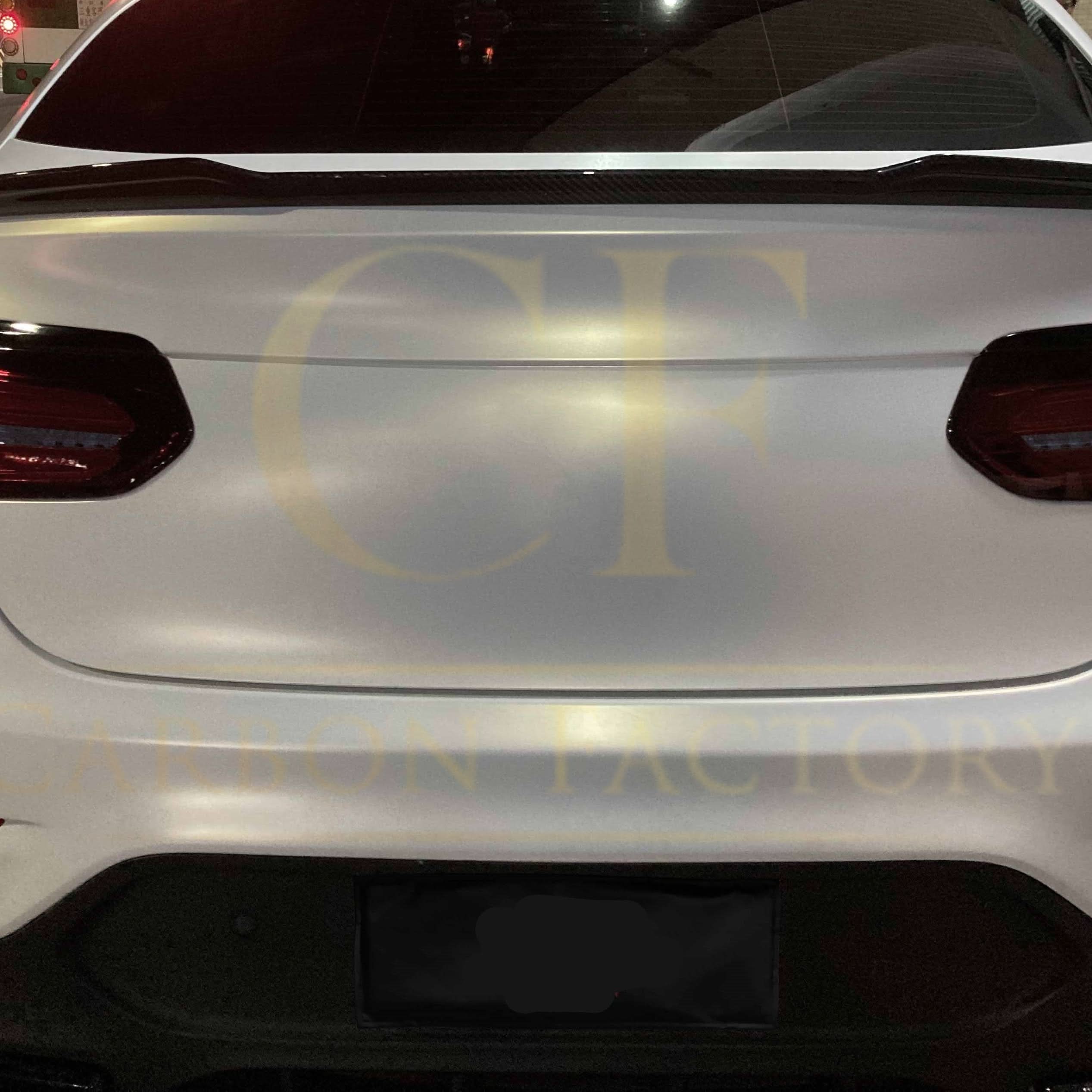 X Style Pre-Preg Carbon Fibre Boot Spoiler for Mercedes Benz W253 GLC Saloon 16-23