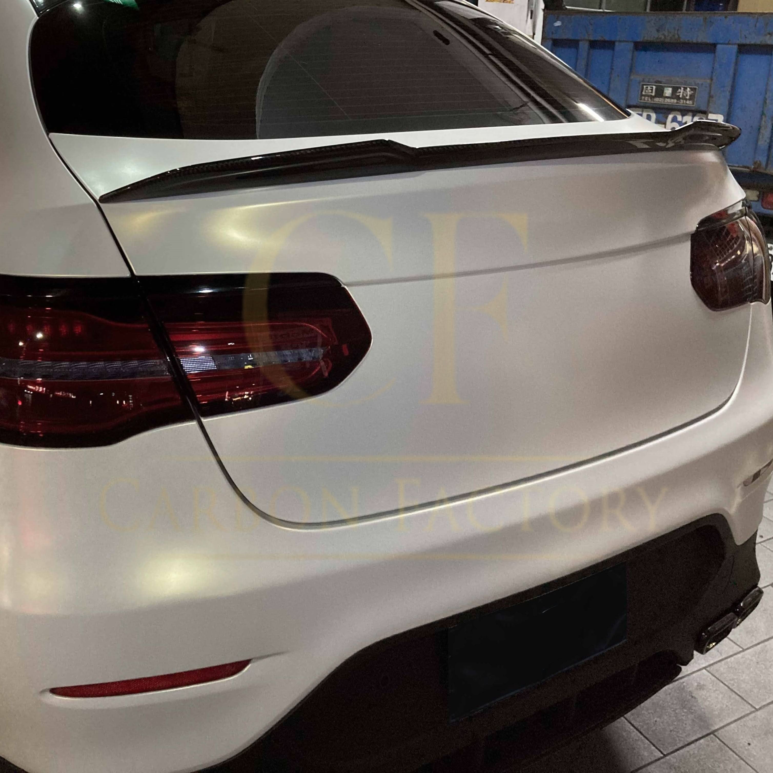 X Style Pre-Preg Carbon Fibre Boot Spoiler for Mercedes Benz W253 GLC Saloon 16-23