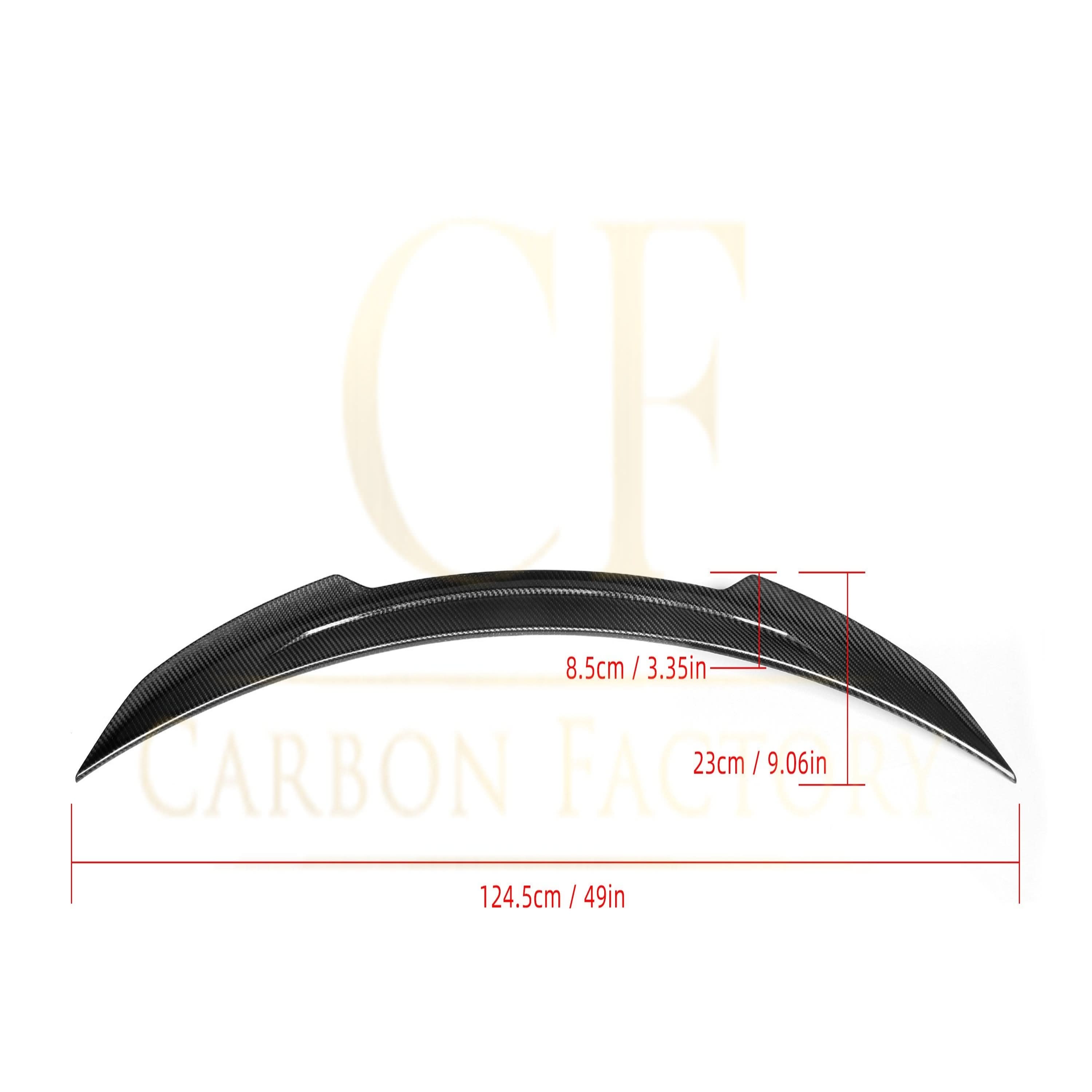 X Style Pre-Preg Carbon Fibre Boot Spoiler for Mercedes Benz W253 GLC Saloon 16-23