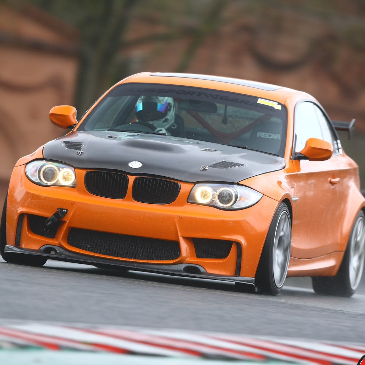 3D Style Carbon Fibre Front Splitter for BMW E82 Coupe 1M 07-13