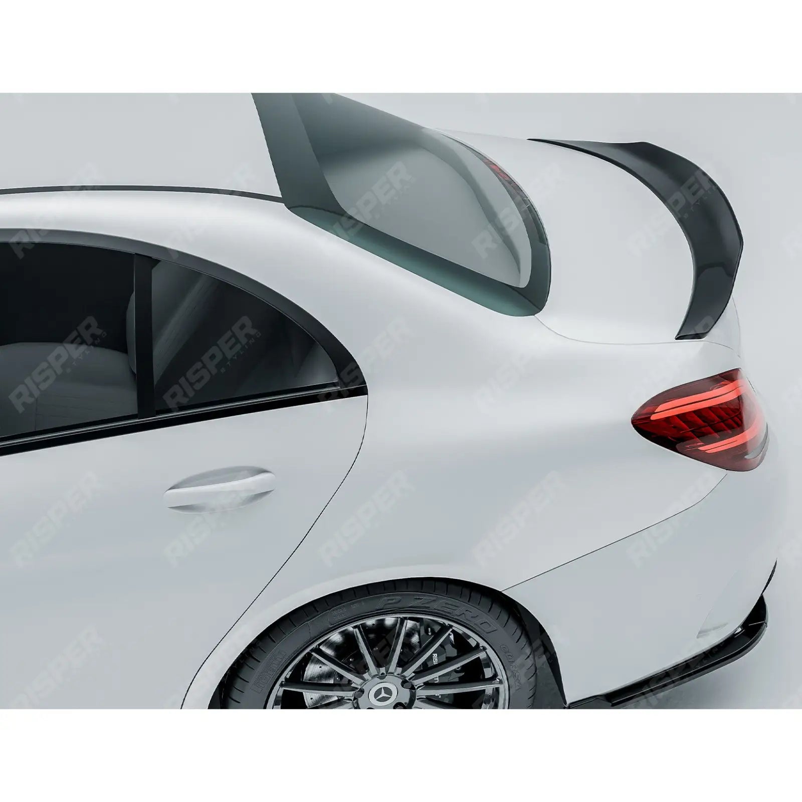 PSM Style Ducktail Spoiler In Gloss Black For Mercedes C-Class W205 2014-2019